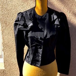 1980s Victorian style party top